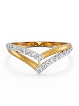 EMORI - Divine V Ring in 14KT Gold | Authentic & Certified Lab Diamonds