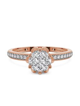 EMORI - Blossom Brilliance Solitaire Ring in 18KT Gold | Authentic & Certified Lab Diamonds