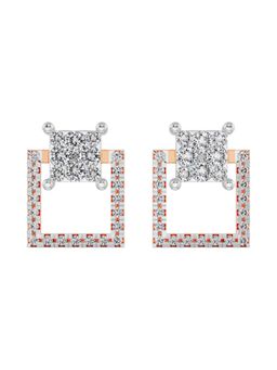 EMORI - Timeless Square Earring in 14KT Gold | Authentic & Certified Lab Diamonds