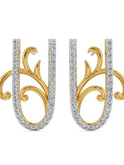 EMORI - U Fusion Earring in 14KT Gold | Authentic & Certified Lab Diamonds