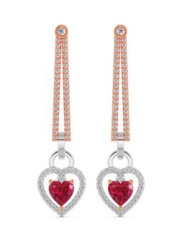 EMORI - Diamond Drop Heart Earring in 18KT Gold | Authentic & Certified Lab Diamonds