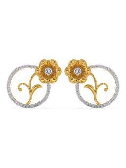 EMORI - Diamond Blossom Earring in 14KT Gold | Authentic & Certified Lab Diamonds