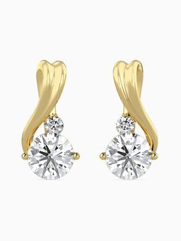 EMORI - Diamond Melodic Solitaire Earring in 14KT Gold | Authentic & Certified Lab Diamonds