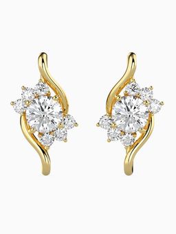 EMORI - Timeless Floral Earring in 14KT Gold | Authentic & Certified Lab Diamonds