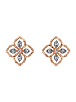 EMORI - Brilliant Floral Earring in 18KT Gold | Authentic & Certified Lab Diamonds