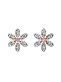 EMORI - Delicate Blossom Stud in 18KT Gold | Authentic & Certified Lab Diamonds