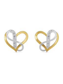EMORI - Infinity Heart Earring in 14KT Gold | Authentic & Certified Lab Diamonds