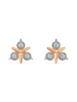 EMORI - Round Trio Earring in 18KT Gold | Authentic & Certified Lab Diamonds