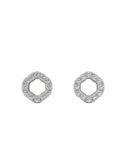 EMORI - Hollow Earring in 14KT Gold | Authentic & Certified Lab Diamonds
