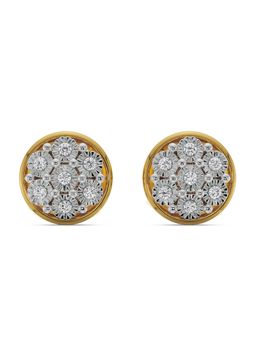 EMORI - Round Brilliance Earring in 18KT Gold | Authentic & Certified Lab Diamonds