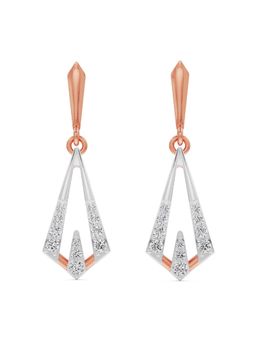 EMORI - Rhombus Delight Earring in 18KT Gold | Authentic & Certified Lab Diamonds