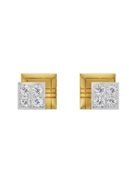 EMORI - Classic Geometric Crystal Earring in 18KT Gold | Authentic & Certified Lab Diamonds
