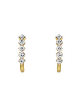 EMORI - Round Quintet Earring in 14KT Gold | Authentic & Certified Lab Diamonds