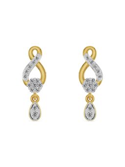 EMORI - Shimmering Drop Earring in 18KT Gold | Authentic & Certified Lab Diamonds