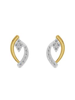 EMORI - Leaf Symphony Earring in 14KT Gold | Authentic & Certified Lab Diamonds
