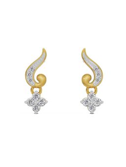 EMORI - Gleaming Akira Earring in 18KT Gold | Authentic & Certified Lab Diamonds