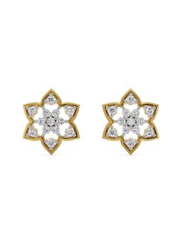 EMORI - Floral Finesse Earring in 18KT Gold | Authentic & Certified Lab Diamonds