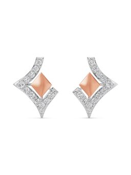 EMORI - Geometric Grace Earring in 18KT Gold | Authentic & Certified Lab Diamonds