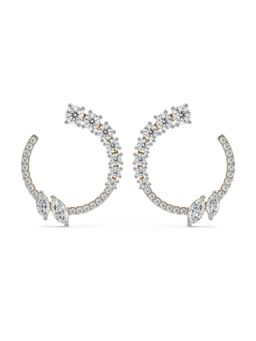EMORI - Marquise and Round Earring in 14KT Gold | Authentic & Certified Lab Diamonds