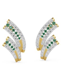 EMORI - Tina Shimmering Earring in 14KT Gold | Authentic & Certified Lab Diamonds