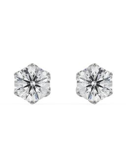 EMORI - 0.5 CT Petal Solitaire Earring in 14KT Gold | Authentic & Certified Lab Diamonds