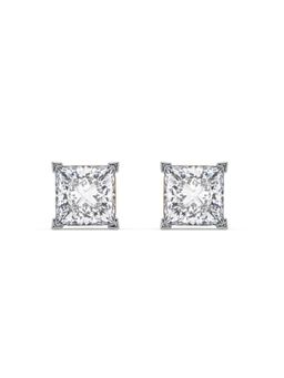 EMORI - 0.5 CT Classic Square Earring in 18KT Gold | Authentic & Certified Lab Diamonds