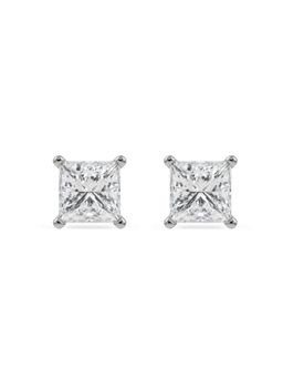 EMORI - 0.5 CT Timeless Princess Solitaire Earring in 18KT Gold | Authentic & Certified Lab Diamonds