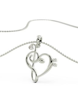 EMORI - Heart Beat Pendant in 14KT Gold | Authentic & Certified Lab Diamonds