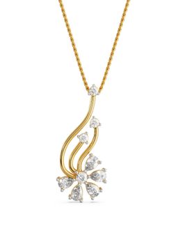 EMORI - Floral Fantasy Pendant in 18KT Gold | Authentic & Certified Lab Diamonds