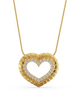 EMORI - Blushing Heart Pendant in 14KT Gold | Authentic & Certified Lab Diamonds
