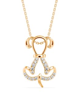 EMORI - Puppy Love Pendant in 18KT Gold | Authentic & Certified Lab Diamonds