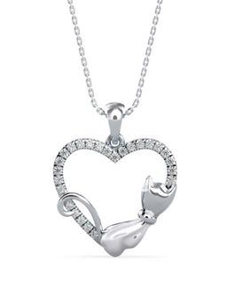 EMORI - Whiskered Love Cat Pendant in 18KT Gold | Authentic & Certified Lab Diamonds