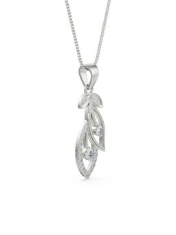 EMORI - Dewy Leaf Platinum Pendant in 14KT Gold | Authentic & Certified Lab Diamonds