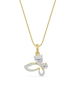 EMORI - The Radiant Butterfly Pendant in 14KT Gold | Authentic & Certified Lab Diamonds