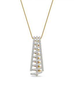EMORI - Spiral Drop Pendant in 14KT Gold | Authentic & Certified Lab Diamonds