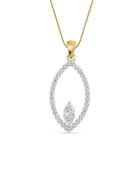 EMORI - Marquise Pendant in 14KT Gold | Authentic & Certified Lab Diamonds