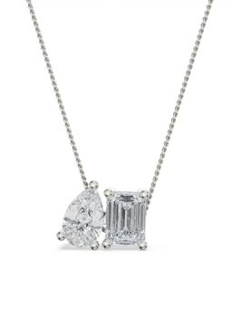 EMORI - Two Stone Pendant in 18KT Gold | Authentic & Certified Lab Diamonds