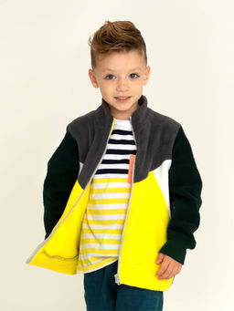 CHERRY CRUMBLE BY NITT HYMAN - Multi-Color Dashing High Neck Sweatshirt (9-12 Months)