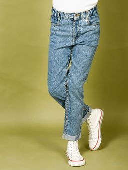 Lilpicks - Blue Medium Wash Straight Denim Jeans