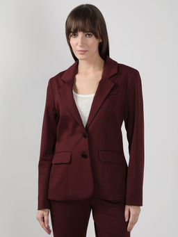 VERO MODA - Maroon Tailored Blazer