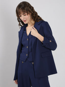 VERO MODA - Navy Blue Tailored Blazer
