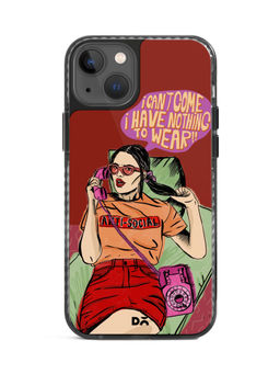 DailyObjects - Anti Social Babe Stride 2.0 Case Cover For iPhone 13-6.1-inch