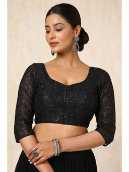 Soch - Women Black Embellished Stitched Blouse