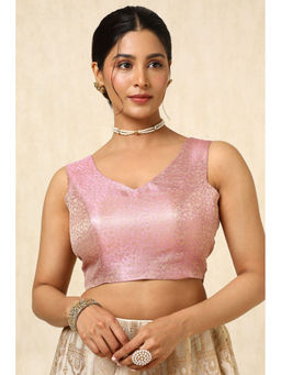 Soch - Women Pink Woven Stitched Blouse