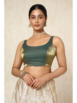 Soch - Women Green Solid Stitched Blouse