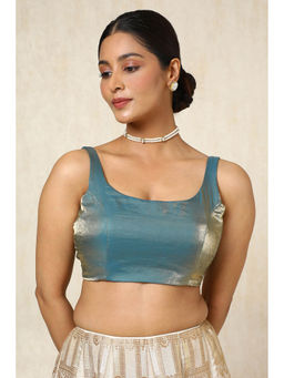 Soch - Women Teal Solid Stitched Blouse