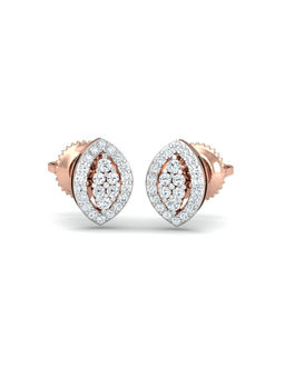 KuberBox - Burgeon Stud Earrings 14K Gold