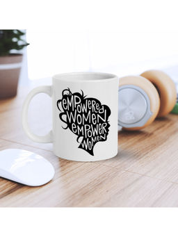 eCraftIndia - Empowered Women Empower Women Printed Ceramic Tea Coffee Mug