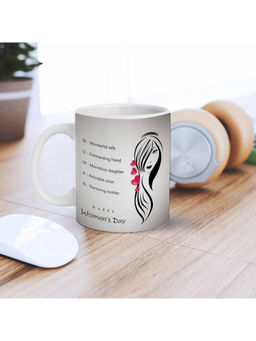 eCraftIndia - WOMAN Happy Womens Day Printed Ceramic Tea Coffee Mug