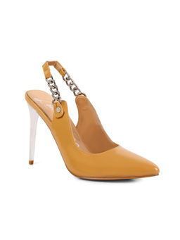 London Rag - Solid Mustard Heels